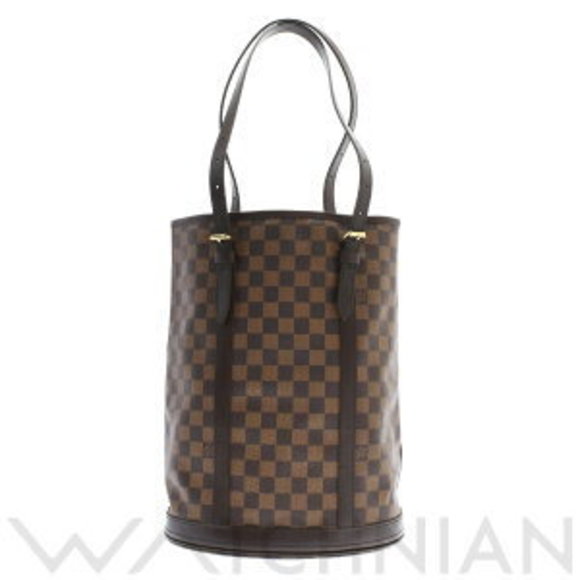 Louis Vuitton Damier Bucket GM Ebene Brown Canvas Tote Bag - Picture 1 of 9